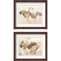 Framed 'Sandhill Cranes 2 Piece Framed Art Print Set' border=