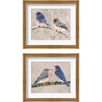 Framed Eastern Bluebirds 2 Piece Framed Art Print Set