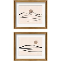 Framed Linear Landscape 2 Piece Framed Art Print Set