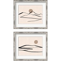 Framed Linear Landscape 2 Piece Framed Art Print Set