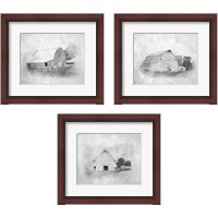 Framed 'Barn 3 Piece Framed Art Print Set' border=