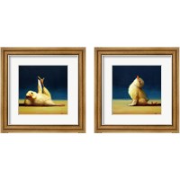 Framed 'Yoga Chick 2 Piece Framed Art Print Set' border=