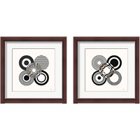 Framed 'Deco Retro black 2 Piece Framed Art Print Set' border=