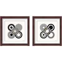 Framed 'Deco Retro black 2 Piece Framed Art Print Set' border=