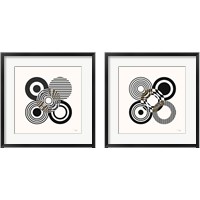Framed Deco Retro black 2 Piece Framed Art Print Set