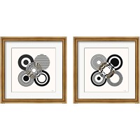 Framed 'Deco Retro black 2 Piece Framed Art Print Set' border=