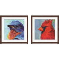 Framed 'Field Birds 2 Piece Framed Art Print Set' border=