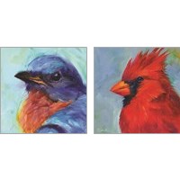 Framed 'Field Birds 2 Piece Art Print Set' border=