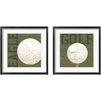 Framed 'Golf Days 2 Piece Framed Art Print Set' border=