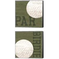 Framed 'Golf Days 2 Piece Canvas Print Set' border=