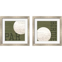Framed 'Golf Days 2 Piece Framed Art Print Set' border=