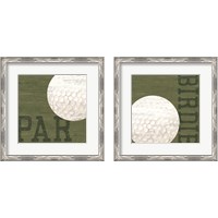 Framed 'Golf Days 2 Piece Framed Art Print Set' border=