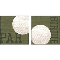 Framed 'Golf Days 2 Piece Art Print Set' border=
