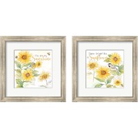 Framed 'Be My Sunshine 2 Piece Framed Art Print Set' border=