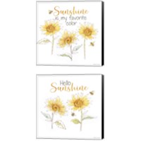 Framed Be My Sunshine 2 Piece Canvas Print Set