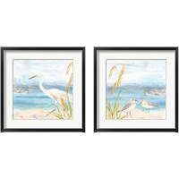 Framed 'By the Seashore 2 Piece Framed Art Print Set' border=