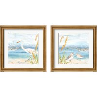 Framed 'By the Seashore 2 Piece Framed Art Print Set' border=