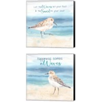 Framed By the Seashore 2 Piece Canvas Print Set