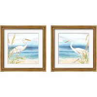 Framed 'By the Seashore 2 Piece Framed Art Print Set' border=