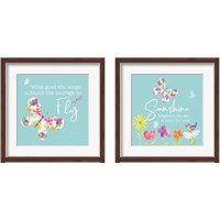 Framed Dreams Take Flight on Blue 2 Piece Framed Art Print Set