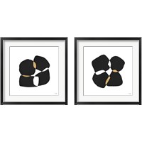 Framed 'Noir & Blanc 2 Piece Framed Art Print Set' border=