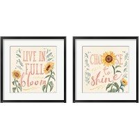 Framed Sunflower Season 2 Piece Framed Art Print Set