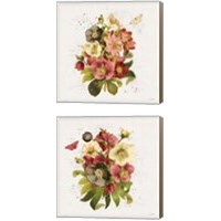 Framed 'Vintage Petals 2 Piece Canvas Print Set' border=