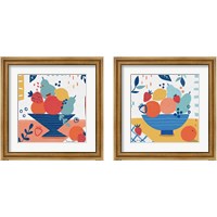 Framed 'Fruit Still Life 2 Piece Framed Art Print Set' border=