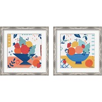 Framed 'Fruit Still Life 2 Piece Framed Art Print Set' border=