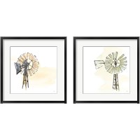 Framed Windmill  2 Piece Framed Art Print Set