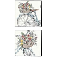 Framed 'Farmhouse Flea Market Bike 2 Piece Canvas Print Set' border=