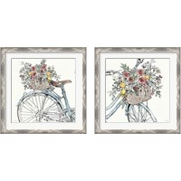 Framed 'Farmhouse Flea Market Bike 2 Piece Framed Art Print Set' border=