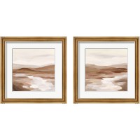 Framed 'Cinnamon Riverbank 2 Piece Framed Art Print Set' border=