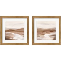 Framed 'Cinnamon Riverbank 2 Piece Framed Art Print Set' border=