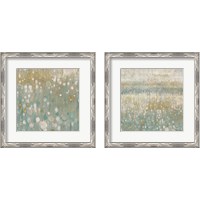 Framed Rain Abstract Neutral 2 Piece Framed Art Print Set