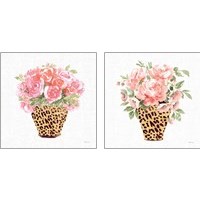 Framed 'Luxe Bouquet 2 Piece Art Print Set' border=