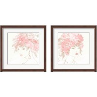 Framed Floral Figures 2 Piece Framed Art Print Set