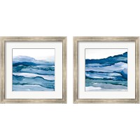 Framed Blue Grayscape 2 Piece Framed Art Print Set