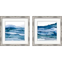 Framed Blue Grayscape 2 Piece Framed Art Print Set