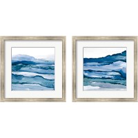Framed Blue Grayscape 2 Piece Framed Art Print Set