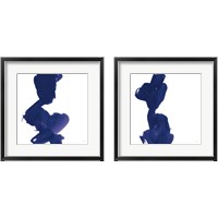 Framed 'Swash Indigo 2 Piece Framed Art Print Set' border=