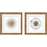 Framed Solar Globe 2 Piece Framed Art Print Set