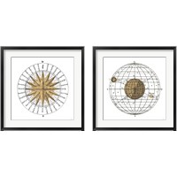 Framed 'Solar Globe 2 Piece Framed Art Print Set' border=