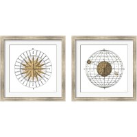 Framed 'Solar Globe 2 Piece Framed Art Print Set' border=