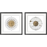 Framed Solar Globe 2 Piece Framed Art Print Set