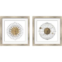 Framed 'Solar Globe 2 Piece Framed Art Print Set' border=