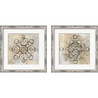 Framed 'Neutral Mandala 2 Piece Framed Art Print Set' border=