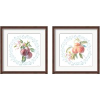 Framed 'Blooming Orchard 2 Piece Framed Art Print Set' border=