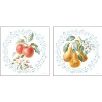 Framed Blooming Orchard 2 Piece Art Print Set
