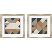 Framed Triangles Highland 2 Piece Framed Art Print Set